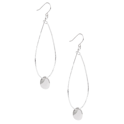 Paillette Teardrop Earrings on a white background